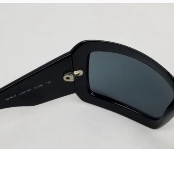 Chanel CC Mother Of Pearl Black Square Acetate Sunglasses Tinted Lenses - Picture 8 of 13